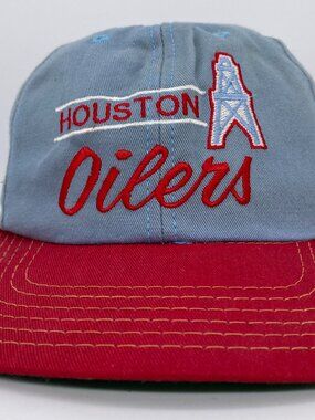 VTG NFL Houston Oilers Hat 1980s Annco Snapback American Needle Cap USA 80s RARE